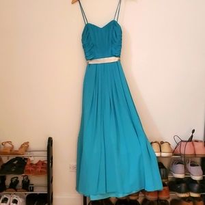 WTOO by waters and waters turqoise gown